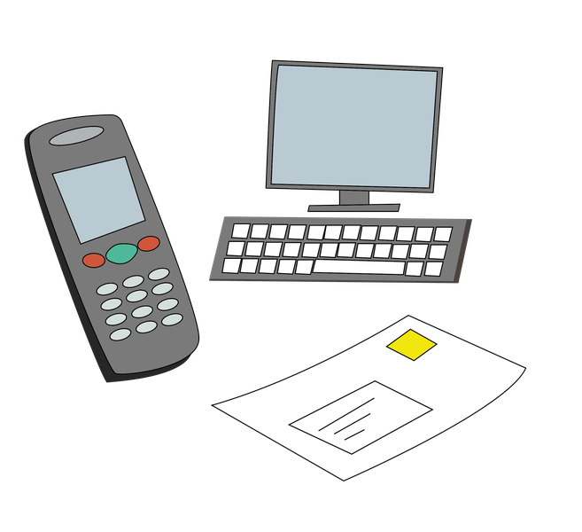 Telefon, Computer und Brief
